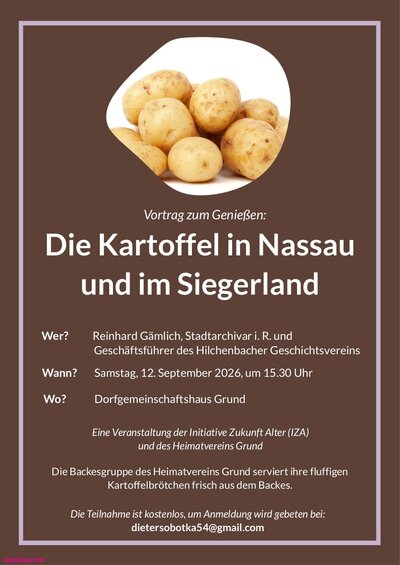 Vortrag über die Kartoffel